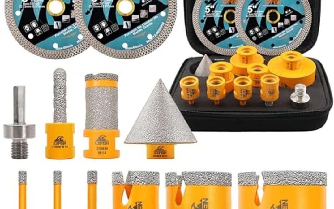 Test du kit foret diamant carrelage 12 pièces EXFEIN