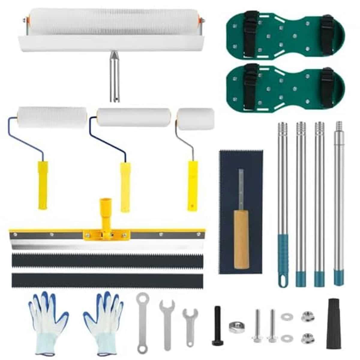 Test : kit complet d'outils pour ciment auto-nivelant glemgopo