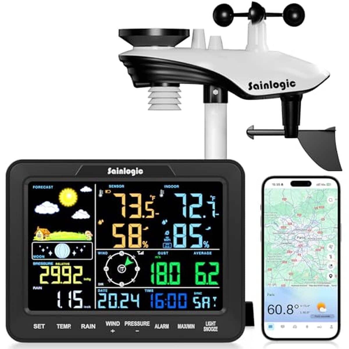 Test : station météorologique Sainlogic Weatherseed® avec IA et WiFi