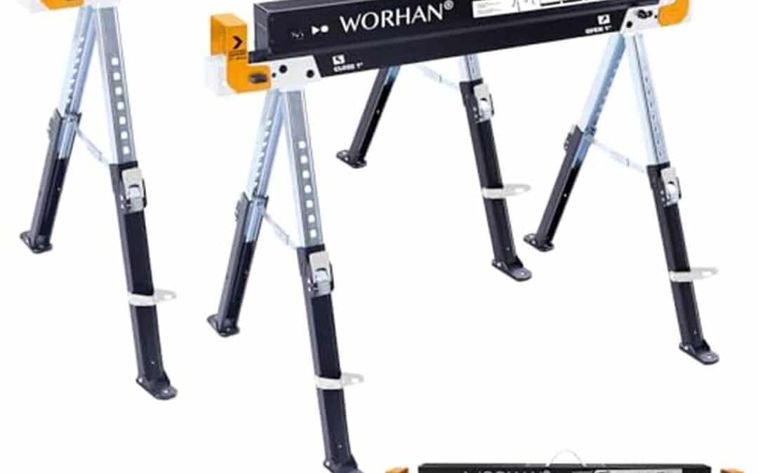 Test tréteaux WORHAN S600A : stabilité et robustesse pliantes