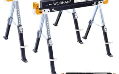 Test tréteaux WORHAN S600A : stabilité et robustesse pliantes