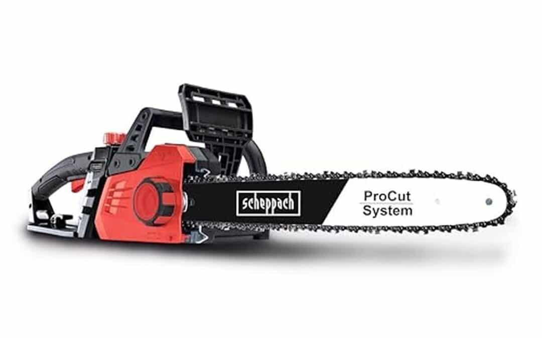 Test : tronçonneuse électrique Scheppach CSE2600, puissance et légèreté