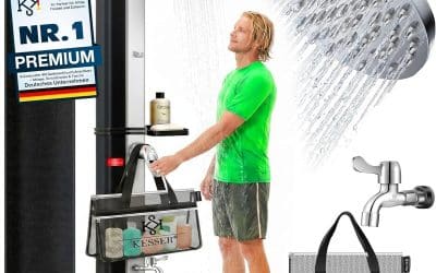 Test de la douche solaire Kesser® 40 litres : idéale pour jardin et camping