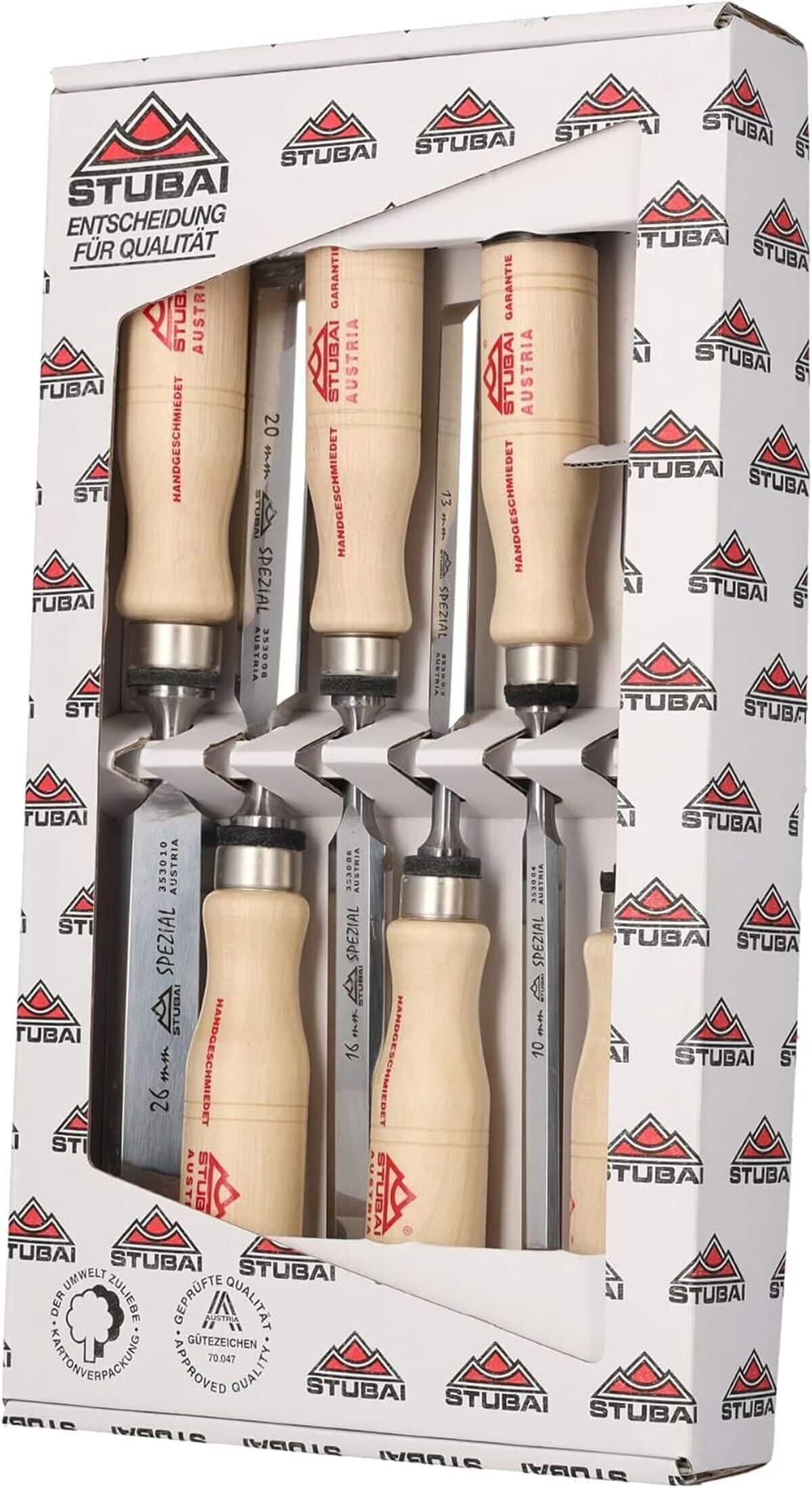 Test du set ciseaux à bois suédois Stubai 353106
