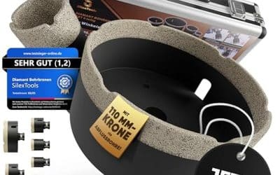 Test : silexTools couronnes de forage diamantées 20-110 mm