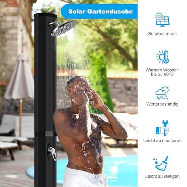 Découvrez notre test détaillé de la douche solaire Bsteciar 60 litres : performances, avantages et inconvénients pour votre jardin d'été.
