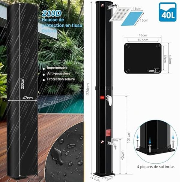 Découvrez notre test complet de la douche solaire 40L : performances, avantages écologiques et conseils d'installation pour un jardin durable et rafraîchissant.