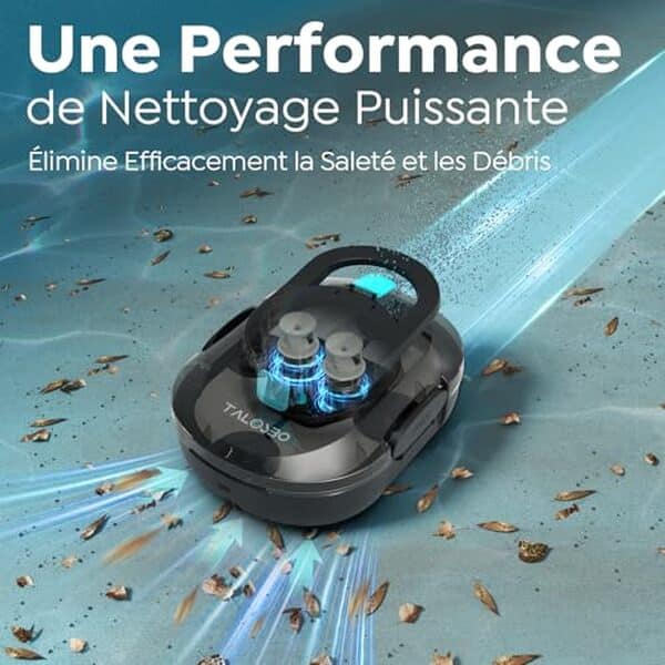Découvrez notre test complet du robot de piscine TALOSBO Pleco S1 : efficacité, autonomie et facilité d'utilisation pour un bassin impeccable sans fil.