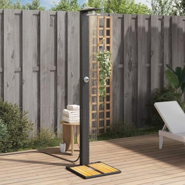 Découvrez notre test détaillé de la douche extérieure vidaXL noire : matériaux haut de gamme, design élégant et installation simple pour votre jardin.