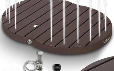 Test de la douche de jardin extérieure CCLIFE : fontaine de 4m avec roulettes