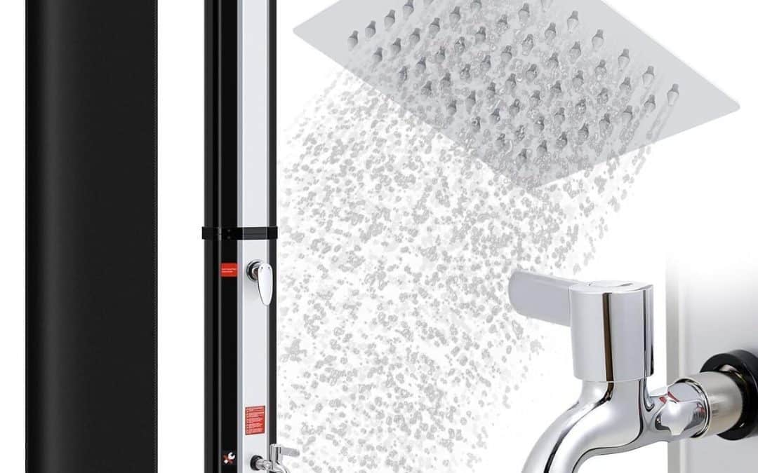 Test de la douche solaire 35L : chaleur pratique au jardin
