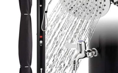 Test de la douche solaire AREBOS 40 L : performance et confort
