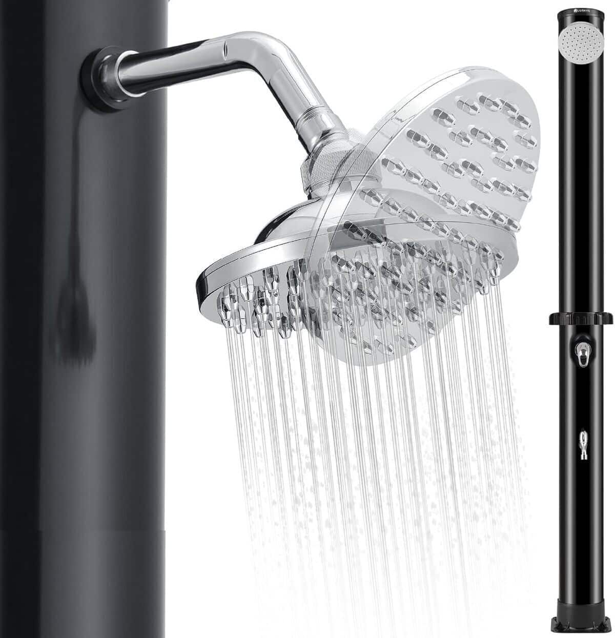 Test de la douche solaire Juskys Victoria 35L : confort et praticité