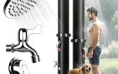 Test douche solaire 60 litres : eau chaude efficace pour jardin et piscine