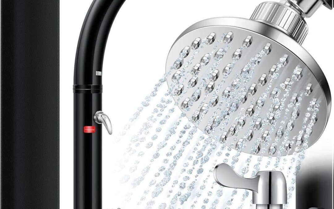 Test douche solaire Kesser courbe 35L : eau chaude sans électricité