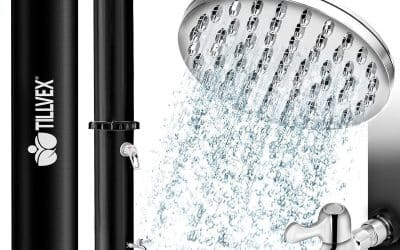 Test : douche solaire tillvex 35L, pratique pour le jardin et le camping