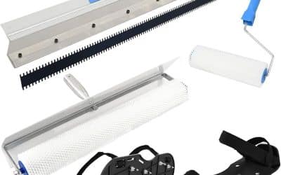 Test du kit d&rsquo;outils de ciment auto-nivelant