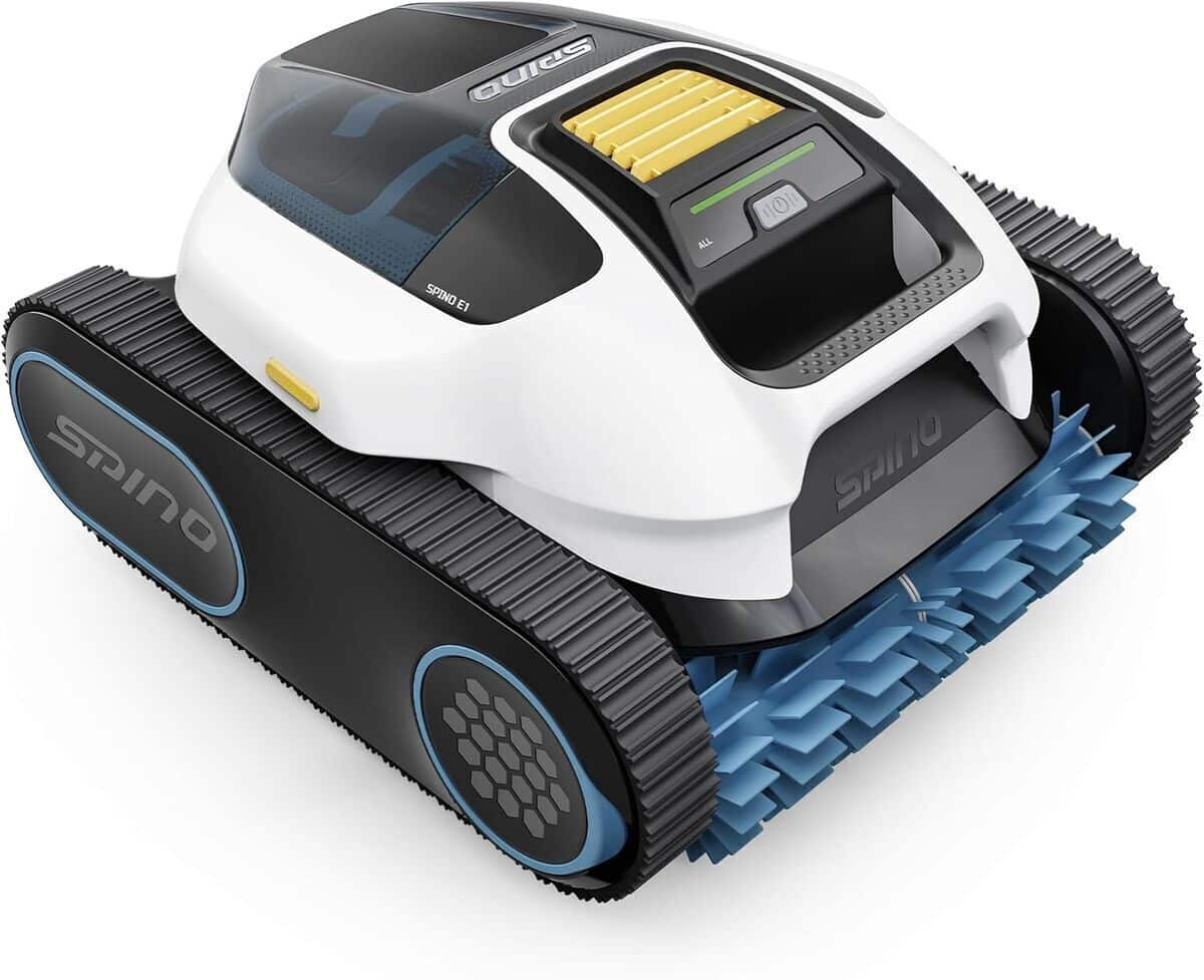 Test du robot piscine Spino E1 : efficacité et autonomie impressionnante