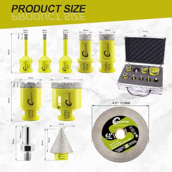Découvrez notre test complet du kit foret diamant sanleetek pour carrelage : performance, qualité et efficacité pour vos travaux de perçage.