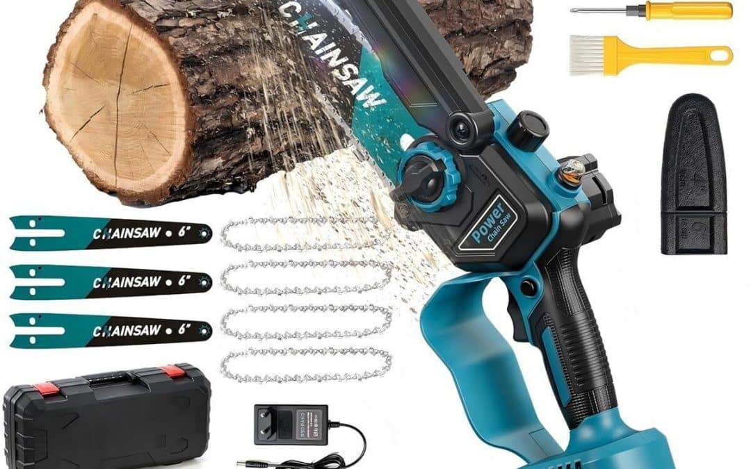 Test de la mini tronçonneuse sans fil 8000mAh Makita