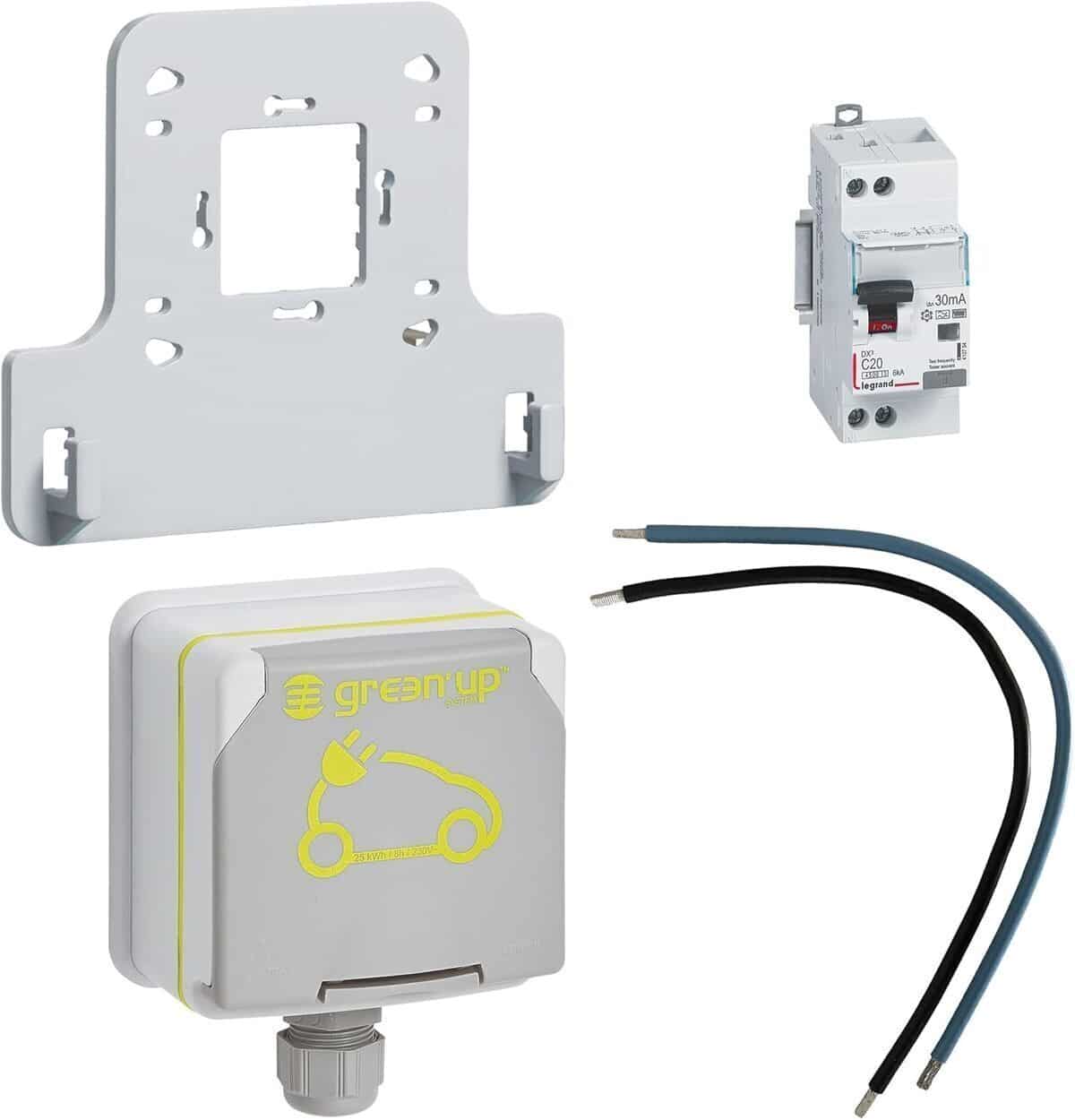 Test de la prise green'up access Legrand 3, 7 kW pour véhicules électriques