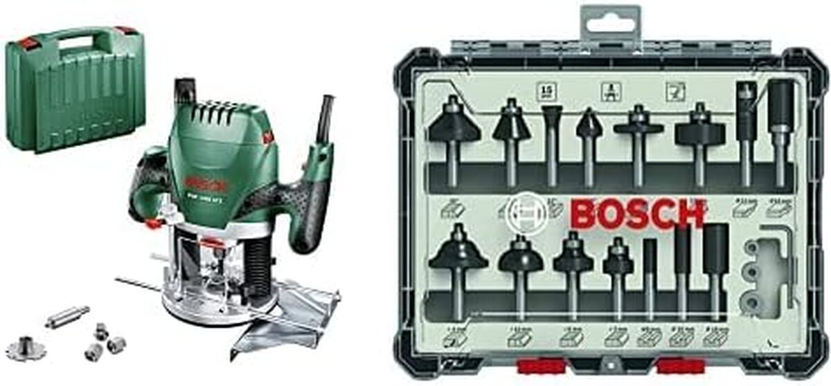 Test : défonceuse Bosch POF 1400 ACE et kits de fraises 8 mm
