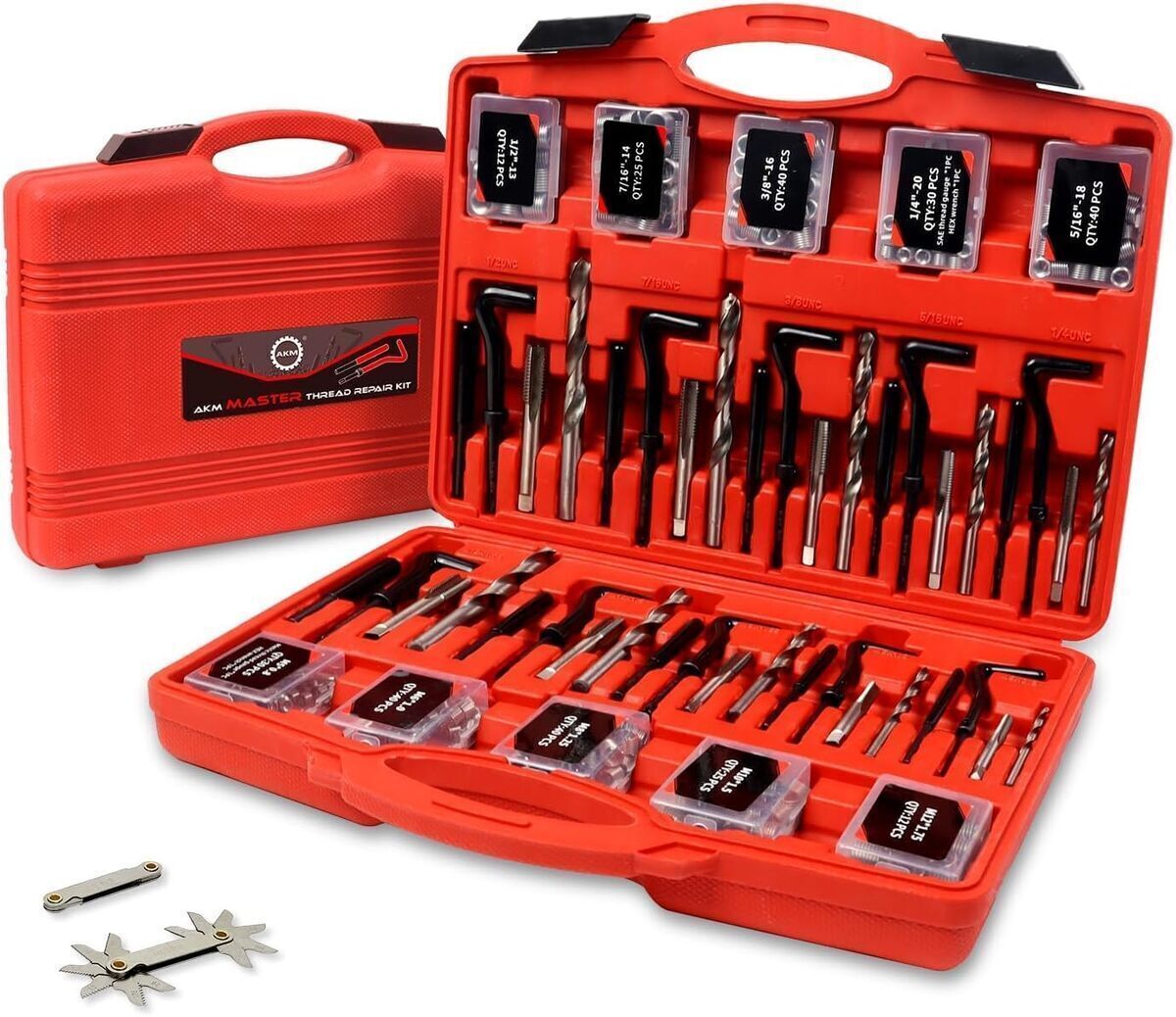 Test du kit de réparation de filetage AKM 338 pièces