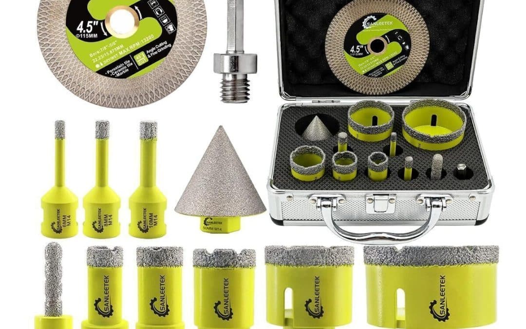 Test du kit de scie cloche diamant Sanleetek pour carrelage et marbre