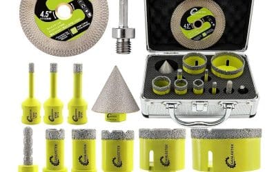 Test du kit de scie cloche diamant Sanleetek pour carrelage et marbre