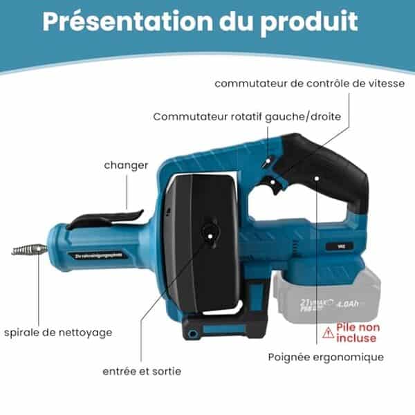 Découvrez notre test complet du furet VKE 21V : puissance, performance et efficacité pour débloquer vos canalisations sans effort.