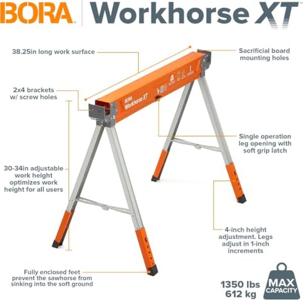 Dรฉcouvrez notre test dรฉtaillรฉ du chevalet pliable Bora Workhorse XT PM-3360T : performance, stabilitรฉ et praticitรฉ pour les professionnels et bricoleurs.