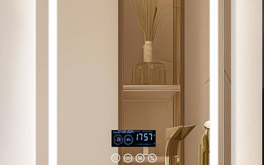Avis : miroir LED connecté Luvodi 60x80cm avec Bluetooth et éclairage intégré