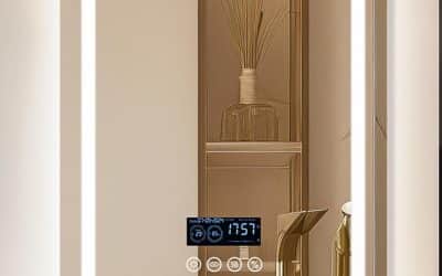 Avis : miroir LED connecté Luvodi 60x80cm avec Bluetooth et éclairage intégré