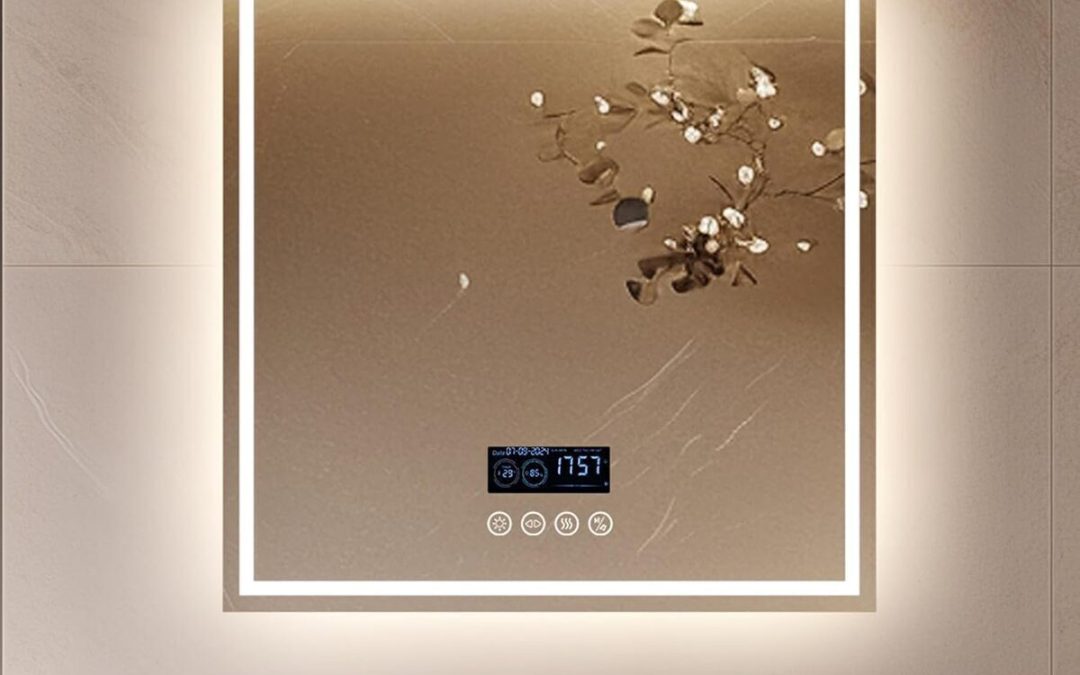 Avis sur le miroir LED connecté LUVODI 80 cm avec Bluetooth et éclairage intégré
