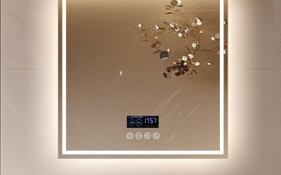 Avis sur le miroir LED connecté LUVODI 80 cm avec Bluetooth et éclairage intégré