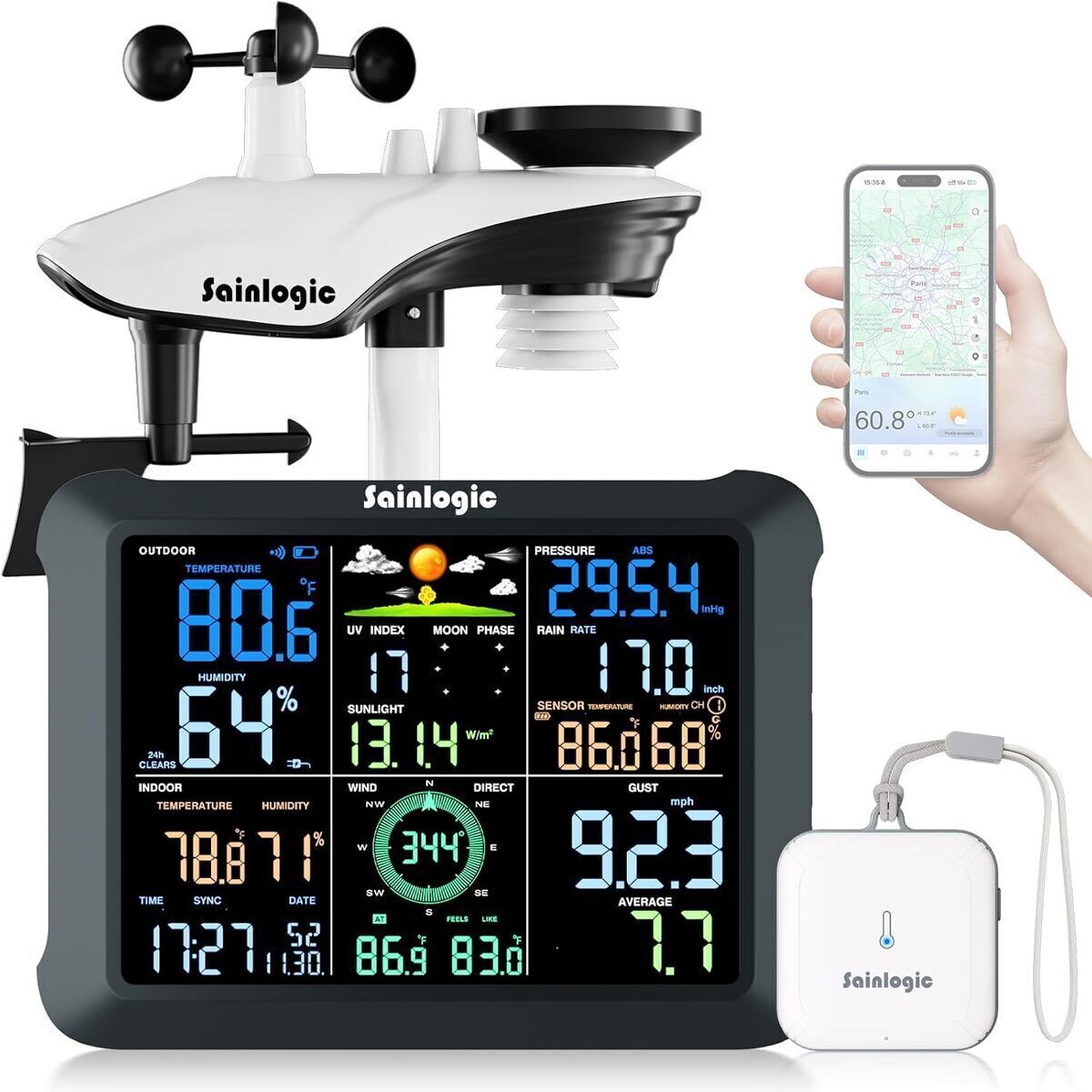 Test De La Station Météo Sainlogic Intelligente Sa9 Plus Wifi