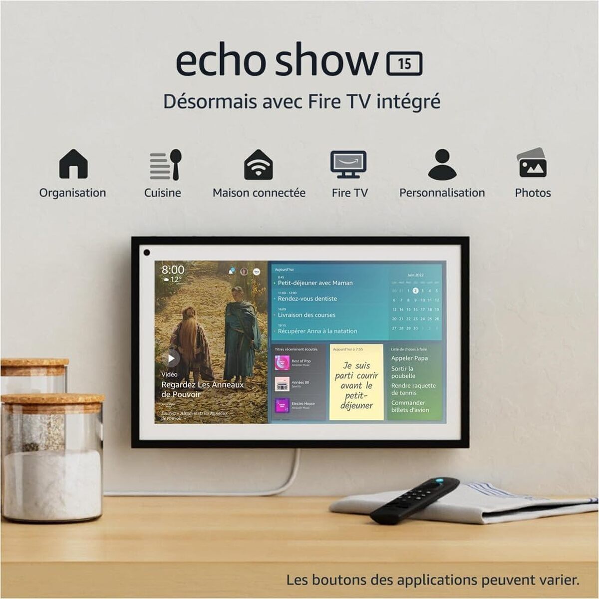 Test de l'Echo show 15 : écran connecté full hd avec Alexa et fire tv
