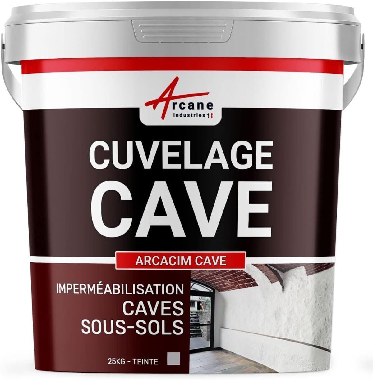 Test de l'enduit hydrofuge Arcacim cave 25 kg d'Arcane Industries