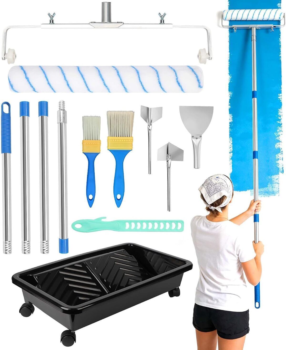 Test du kit complet Qivine de peinture 45 cm : efficacité et polyvalence