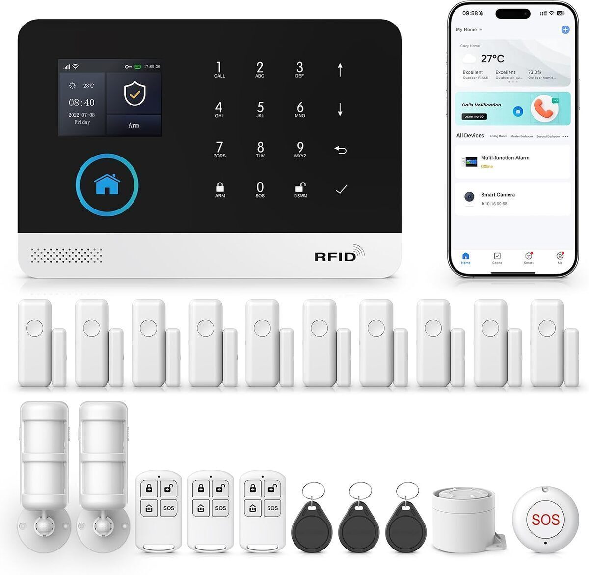 Test du kit d'alarme maison XNY : sécurité intelligente et sans fil