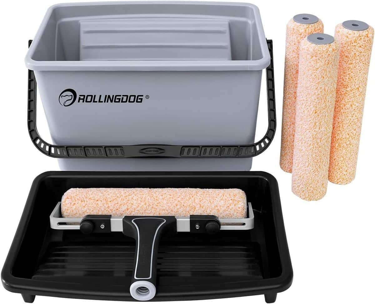 Test du kit de peinture complet Rollingdog : lot de 7 rouleaux de 30, 5 cm