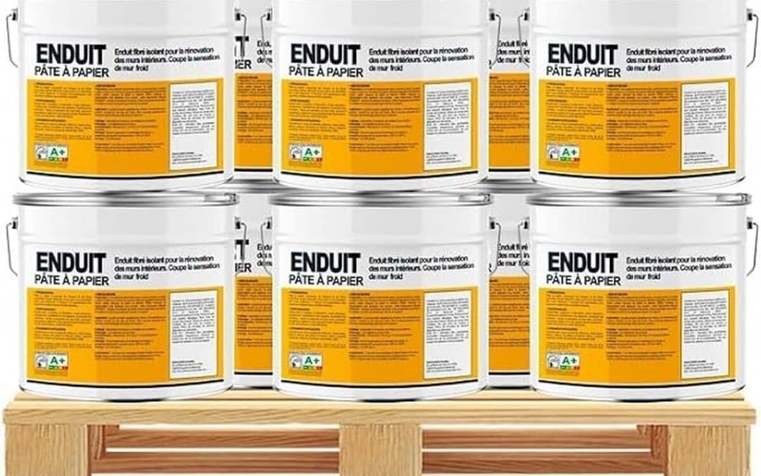 Test : pâte à papier ECRAN77, crépi décoratif et isolant