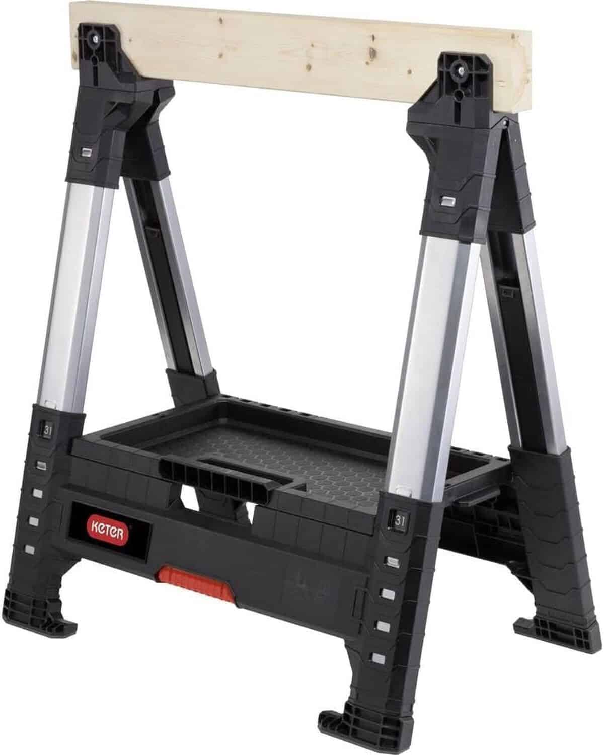 Test trรฉteau extensible Keter Llumberjack noir : un alliรฉ robuste pour vos travaux