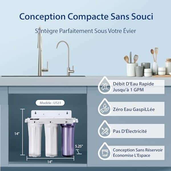 Découvrez notre test détaillé du système de filtration iSpring US31 sous évier : performances, installation et avis utilisateur pour une eau pure au quotidien.