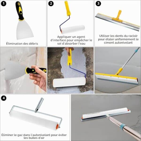 Découvrez notre test du kit d'outils de ciment autonivelant QWORK : praticité, performance et polyvalence pour vos travaux de revêtement de sol.