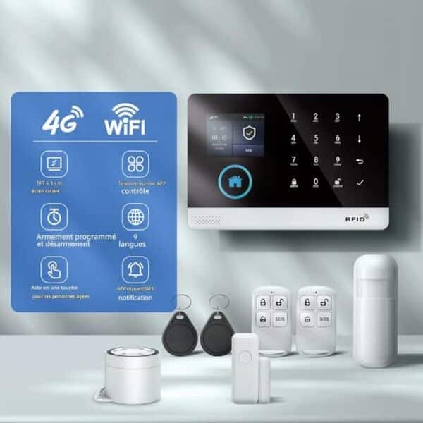 Découvrez notre test complet du système d'alarme domestique sans fil 4G+WiFi. Installation facile, surveillance 24/24, protection optimale de votre maison. Comparatif et avis d'expert.
