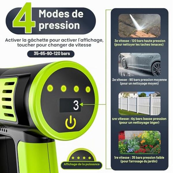Découvrez notre test détaillé du nettoyeur haute pression sans fil highsam 120 bar : performances, avantages et inconvénients pour choisir le meilleur nettoyeur portable.