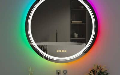 Avis sur le miroir LED RVB LUVODI 60cm avec éclairage intégré