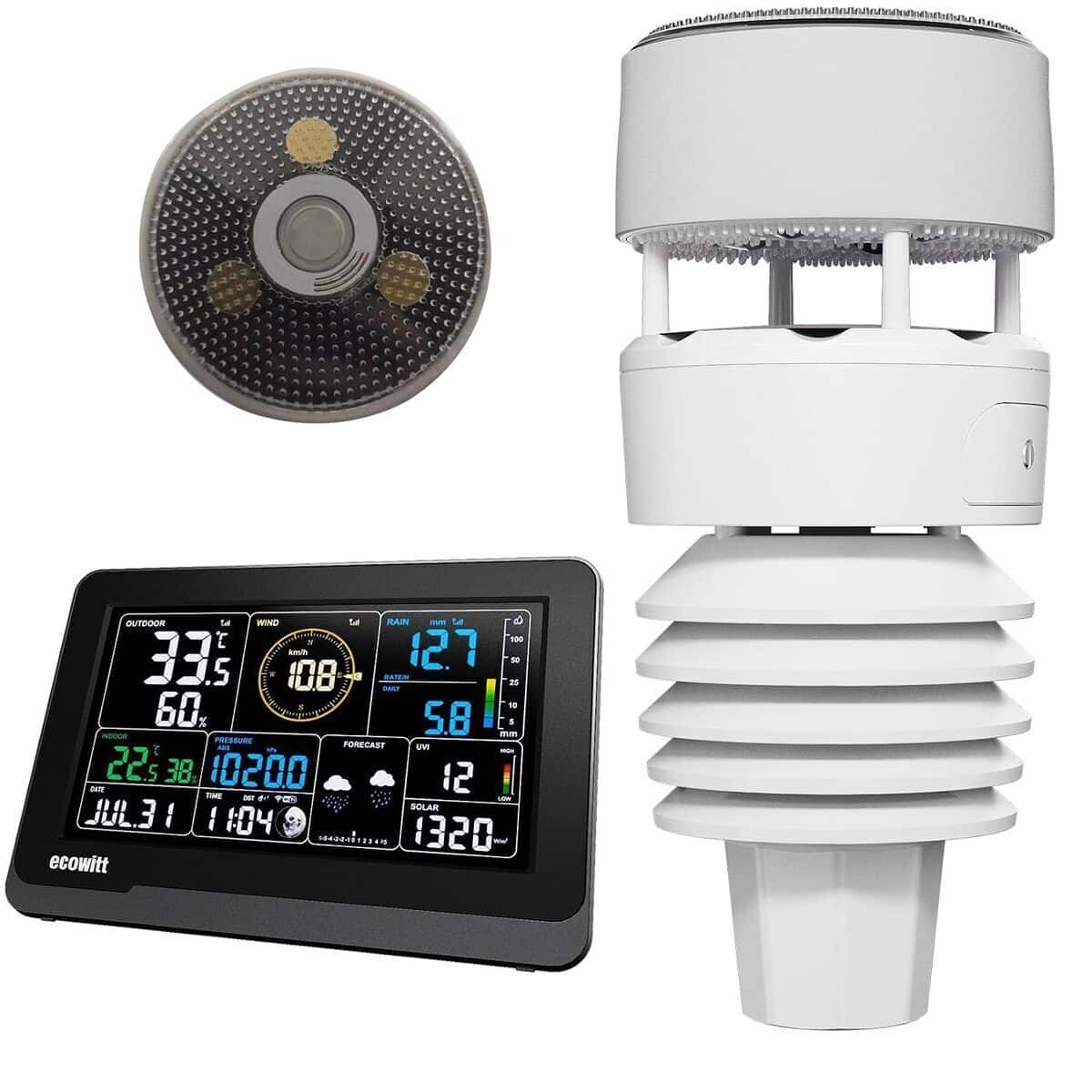 Test de la station météo Ecowitt WS3901 : multifonction et connectée