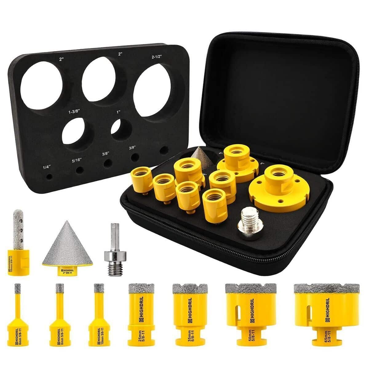 Test du kit scie cloche diamantée Highdril : performance et polyvalence